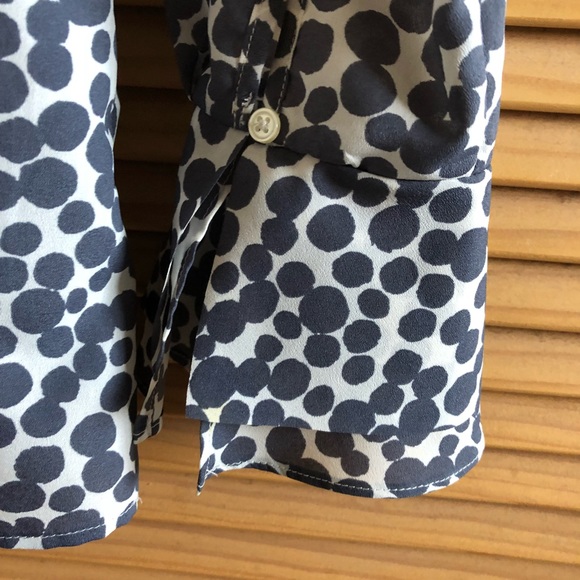 Polka Dot Ruffle Blouse - Picture 2 of 4